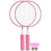 Kukyller Racchette da Tennis per Bambini, Racchette da Badminton Set Maglia Grande Manico Antiscivolo Morbido Comodo Badminton con 2 Palline 16,7x8,9 Pollici