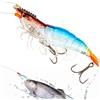 Générique Esche da Pesca | 9.0 CM Esca Gambero Realistico Fluorescente | Esca Artificiale Riflettente Luminosa per Surfcasting Bar Mulet Avventure Costiere