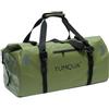 YUMQUA Borsone impermeabile, grande borsa da viaggio impermeabile, borsa sportiva da viaggio, zaino impermeabile, borsa da viaggio per moto, barche, campeggio, Verde militare, 55 l, 55L, Borsone