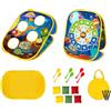 Generic Children Throwing Target Bersaglio Lancio per Bambini con Sacchetti Fagioli Pieghevoli Tessuto Oxford Acciaio Plastica Inclusa Borsa Trasporto Adatto per Giochi Cortile Scuola Casa, Spazio