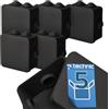 EDO Set 5x Scatola da Parete IP44 Impermeabile 78x78x47 mm Nera
