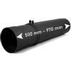 LANZZAS Tubo telescopico da 500 - 970 mm, diametro DN, diametro di 150 mm, colore: nero metallizzato. Altri tubi della nostra gamma si possono trovare qui.