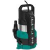 VONROC Pompa sommersa. Pompa ad immersione 300W - 6500l/h. Per acqua pulita e leggermente contaminata. Con galleggiante (850W 20000l/h)