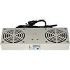 Link Modulo 2 Ventole con Termostato per Armadi, Rack a Muro, Grigio