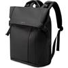 BG FUTURE AESTHETICS Zaino grande viaggio Roll Top zaino con scomparto per scarpe impermeabile antifurto borsa escursionismo campeggio college lavoro nero L, Nero, L
