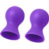SXOVO Ventosa per Capezzoli 2 Pezzi Capezzolo Estrattori Capezzolo Aspiratore Correttore Capezzolo Tazze Ventose Everter Estrattore per Piano E Capezzoli Invertiti (Viola)