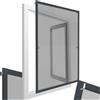 tectake® Zanzariera per Telai di Finestre, 120x140 cm, Telaio in Alluminio, Zanzariera Finestra Resistente ai Raggi UV e alle Intemperie, Trasparente alla Luce e Permeabile all'Aria - Antracite