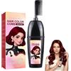ZOMKIFA Shampoo Colorante 3 in 1 Rosso Retrò per Copertura Capelli Bianchi, Tinta Capelli Professionale con Pettine Applicatore, Formula con Estratti Vegetali per Uomo e Donna, 200ml