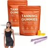Dyiouxin 2026 Nuove Gummies abbronzanti,2 sacchetti tanning gummies da donna,gomme abbronzanti abbronzatura veloce senza sole,integratore abbronzatura,migliorano il tono naturale della pelle