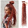 Seimainurs Extension sintetiche dreadlock da 61 cm, dreadlock hippie a un'estremità, capelli all'uncinetto stile reggae larghi 0,6 cm da donna (350#, 3 stili misti, 6 ciocche)