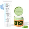 exatta Centella Cream,Toner Pads,Centella Calming Gel,Tamponi di Cotone Idratanti,Crema Viso Idratante,Skincare,Anti-età,Idratante Viso Crema,Stimola la Produzione di Collagene(100 pcs+100g)