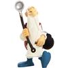 Plastoy Asterix Figurina Panoramix con il suo calderone - Plastica - 6 cm