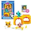 Littlest Pet Shop - Pack Tiki Jungle - 3 animali e accessori - Licenza Ufficiale - Coffret giocattolo animali carini - Miniature - Giocattolo per bambini 3 anni e + - BF00515