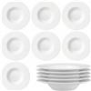 COSE DA CASA Set 12 Piatti Risotto Gourmet Grangusto 27 cm a cappello di prete Vetro Antiurto bianco piatto del Monaco professionale o domestico tavola elegante hotel ristoranti