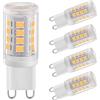 Euxper Lampadine LED G9 2W Bianco Naturale 4000K - Equivalenti a Alogene 28W per Illuminazione Domestica, Senza Sfarfallio, AC 220-240V, Confezione da 5