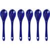 Pirhosigma 6 cucchiaini in ceramica blu scuro in porcellana, 11,9 cm, cucchiaini da caffè, dessert, yogurt, tè lattiginoso
