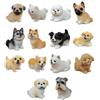Aprilsunnyzone Cute & Charming - Set di 14 statuette di cane in miniatura in resina