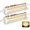 Rohociky Lampadina LED R7S 118 mm 20 W, sostituisce le lampadine alogene da 200 W, lampadine LED R7S 118 mm, bianco caldo 3000 K, 1800 lumen, angolo di fascio di 360°, non dimmerabile, confezione da 2