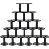 PH PandaHall 20pz Bobine Vuote per Filo Rocchetti di Plastica Nero, 5.6cm Rocchetti Vuoti per Filo per Catene Cordoncini Organizer Cucire Ricamo Tessitura Accessori Fai Da Te