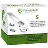 Pianeta Led Profili in Alluminio Bianco da incasso TL1204 in barre da 2 mt per Strisce a Led con cover Opaca tappi e ganci (5 barre Bianco (10 mt)