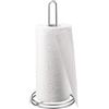 Metaltex ProfRoll Porta Rotolo da Cucina, filo ferro, Grigio metallizzato, 13x13x34