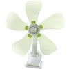 cosedacasa Ventilatore Portatile da Tavolo scrivania con Pinza rinfrescante per casa Camper Diametro 32cm 9w-Verde
