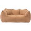 JS Space Moderni Poltrona a Sacco Divano Mini Sottovuoto da Interno Piccolo Divano compresso sottovuoto Divano 2 posti Piccolo Divano poltrone Sofa divani,Nessuna Installazione Richiesta Brown Double