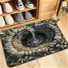 JUXDZISHW Zerbino Trappola Sporco, Tappetino Antiscivolo Lavabile in Lavatrice, 3D Optical Illusion, Zerbino d'Ingresso con Microfibre Morbide Assorbenti per Cane, Ingresso, Port,F,50 * 80cm
