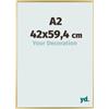 yd. Your Decoration - Cornice A2 42x59.4 cm - Oro - Decorativa Parete in Plastica con Vetro in acryl - Antiriflesso - A2 42x59.4 Cornice - Evry