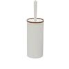 Generico Set accessori bagno completo Linea London BIANCO effetto legno - Dispenser, Portascopino, Portaspazzolino, Portasapone e Pattumiera 5L (PORTASCOPINO)