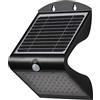 OSRAM ENDURA BUTTERFLY proiettore solare, nero, 4W, 500lm, sensore di movimento e luce, luce per esterni, batteria ricaricabile, ecologico, lunga durata, facile da installare, IP65, 4000K.