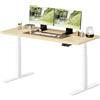 MAIDeSITe S2 Plus Art - Scrivania regolabile in altezza, 160 x 80 cm, 2 | Scrivania regolabile in altezza, piano del tavolo monoblocco da 25 mm, portata 180 kg, 4 controlli di memoria