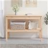 Generico Tavolo Consolle 110x40x75 cm in Legno Massello di Pino,Marrone,11.55kg,814299