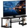 Furinno TURN-S-TUBE Mobile porta TV, centro d'intrattenimento largo, consolle TV per TV fino a 55 pollici, per soggiorno, camera da letto, Espresso