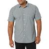 Amazon Essentials Uomo Camicia in Popeline a Maniche Corte Slim