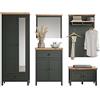 trendteam smart living Set di 5 pezzi, verde abete con rovere Evoke, 261 x 198 x 39 cm (larghezza x altezza x profondità)
