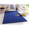 HANSE Home Tappeto Fancy - Tappeto da Soggiorno in Tinta Unita Moderno in Velluto per Sala da Pranzo, Soggiorno, cameretta dei Bambini, corridoio, Camera da Letto, Cucina, Blu, 133 x 195 cm