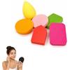 PARENCE. Set di 6 spugne truccanti - frullatore, fondotinta e spugne in polvere - riutilizzabili - liquido, crema e applicazione in polvere - 6 pezzi - Colore Casuale