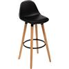 Atmosphera Sgabello Bar Maxon in Polipropilene colore Nero