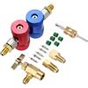 Generico Kit Adattatore Per Refrigerante Auto R1234YF Connettore Rapido Regolabile A