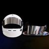 Generico Visiera del casco, Visiera for Ca-sco SK6 GP6 modello Visiera di ricambio fumé scura for Arai GP-6 GP-6S GP-6RC SK-6 PEO SK6(Silver)