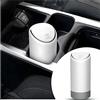 JNNJ Bidone Della Spazzatura per Auto, Mini Pattumiera Con Coperchio in Silicone, per Portabicchieri Console, Macchina (Bianco)