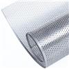 AggAuto Griglia per auto, da 100 x 33 cm, con foro a rombo da 6 x 2 mm, in lega di alluminio, universale, griglia per radiatore, di colore argento