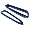 QORPMBWK Compatibile con BMW Serie 1 F40 120 | 125 | 128ti | M135 2019-2024 M Pack Splitter anteriore Paraurti anteriore Spoiler presa d'aria laterale