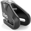 Viro | New Hardened, Bloccadisco Moto e Scooter Monolitico con Diametro Asta 6 mm, in Acciaio Cementato, Chiusura a Scatto