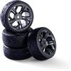 Carson 500900196 1:10 Set di ruote(4) Y-Design5 grigio/nero - accessori per modellismo, pezzi di ricambio, tuning, pneumatici, set di pneumatici