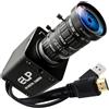 ELP Videocamera 4K HDMI USB 3.0 con uscita simultanea, H.264 ad alta velocità 60 fps, webcam a colori con sensibilità alla luce, 5-50 mm, obiettivo zoom 10x, Plug & Play per Windows, Linux e Android