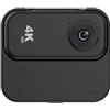 Risveglio Action Camera 4K per fotocamera sportiva ultra HD, impermeabile, robusta, per ciclismo, escursionismo, viaggi, vlogging, supporto pronto per mini cam, colore nero