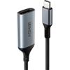 Lindy Convertitore da USB-C a DisplayPort 1.4, 8K 60Hz/4K 144Hz, supporta HDR, compatibile con MacBook, Thunderbolt 3 e 4, adattatore video ad alta velocità per giochi e editing video, nero