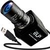 ELP Global Shutter - Telecamera USB 90 fps, 1200P, con alta velocità di fotogrammi, 5-50 mm, obiettivo zoom manuale 10x, fotocamera industriale per elaborazione di immagini, Lightburn, Jetson Nano